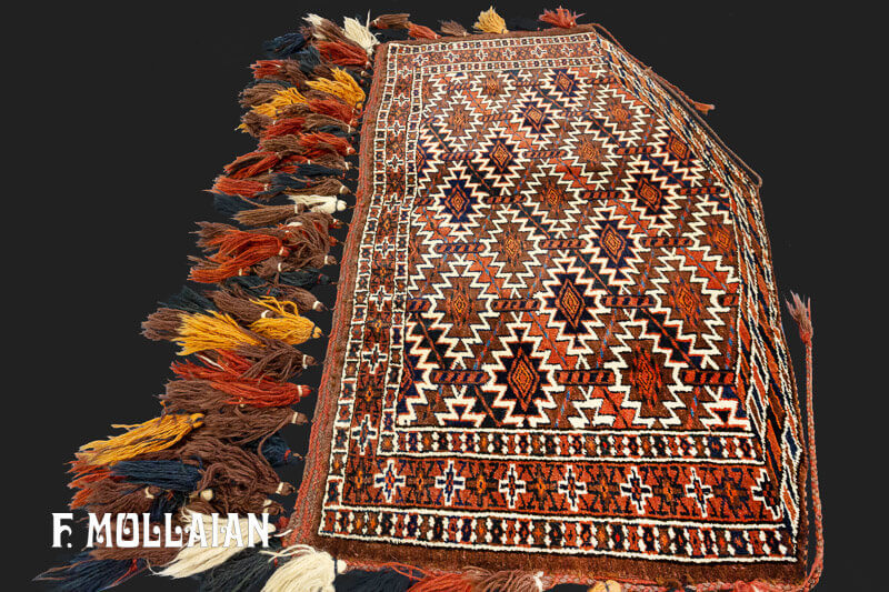 Antique Turkmen Asmalik Yomut Rug n°:44075003